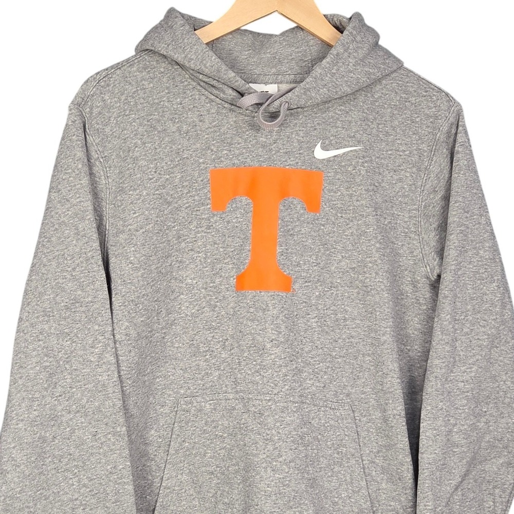 Nike Tennessee Volunteers Hoodie Mens Medium Gray Fleece Pullover Sweatshirt